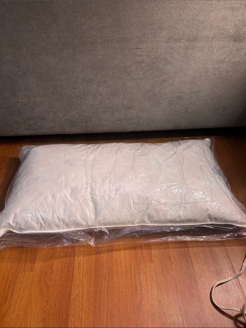 Down and feather pillow